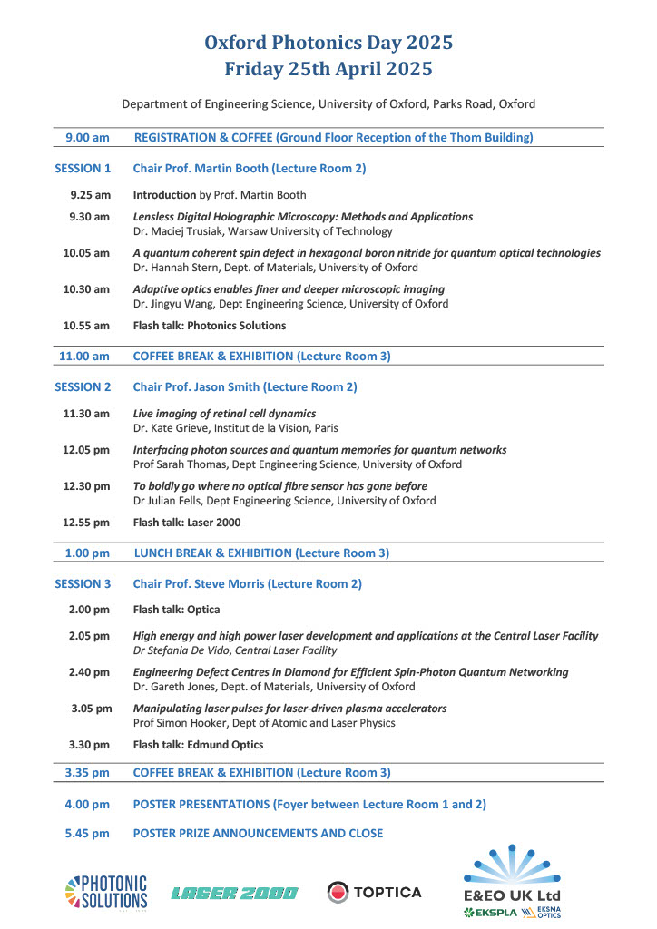 oxford photonics day
